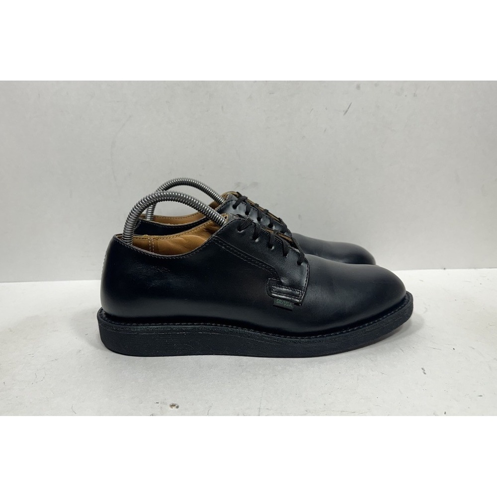 Red Wing Postman 101 Derby Shoes Men's Size 6.5 D Black Leather Made in USA